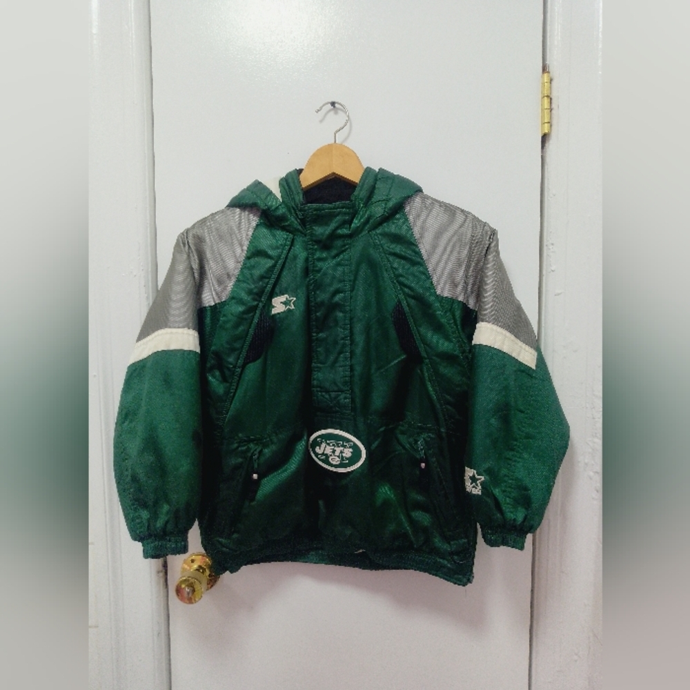 Vintage New York Jets Pro Line Starter Puffer Jacket Small